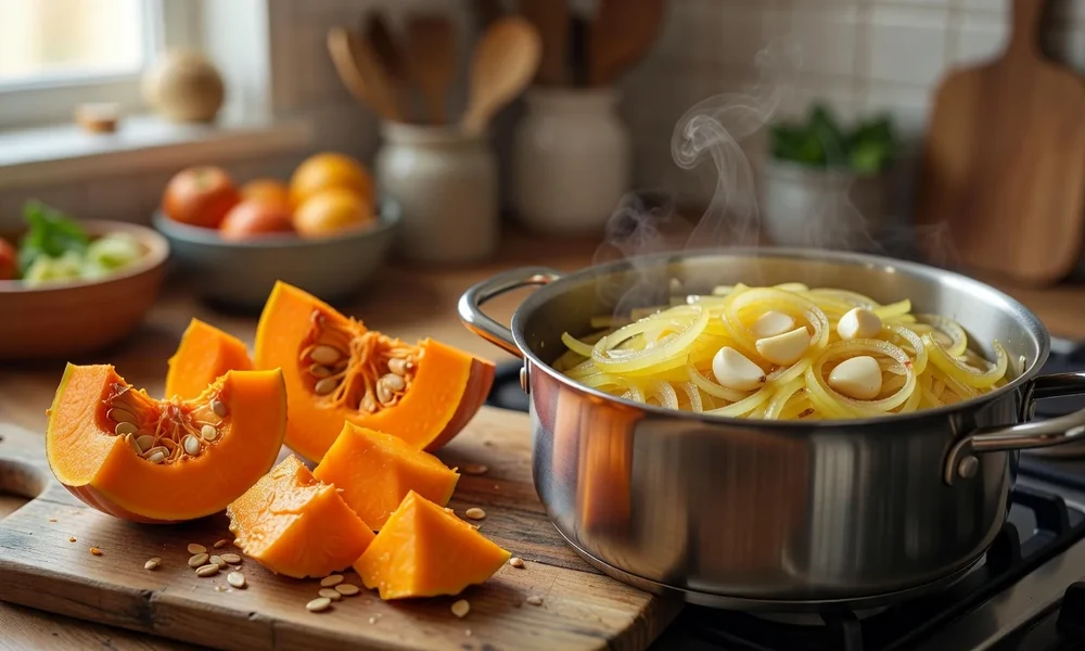 Sopa de abóbora: cor e conforto no prato