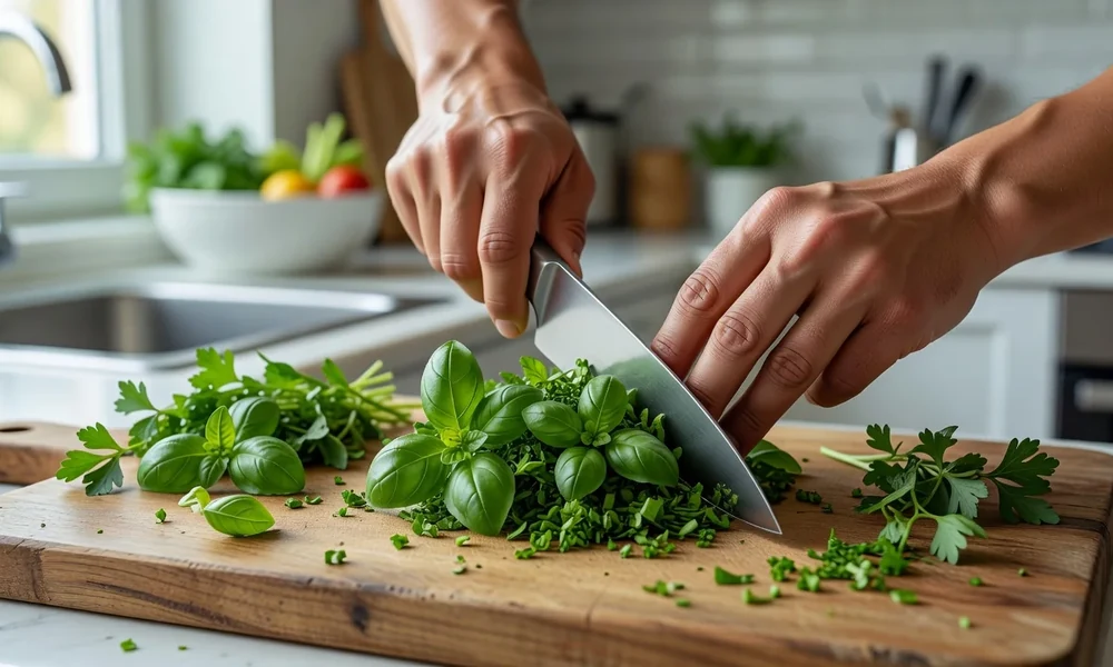 Temperar com ervas frescas: sabor sem excesso
