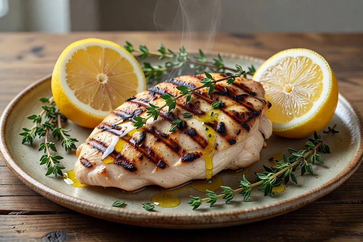 Frango grelhado com limão: rápido e suculento
